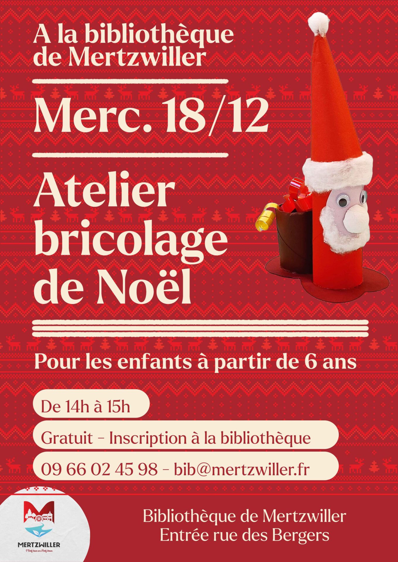 Atelier bricolage de Noël