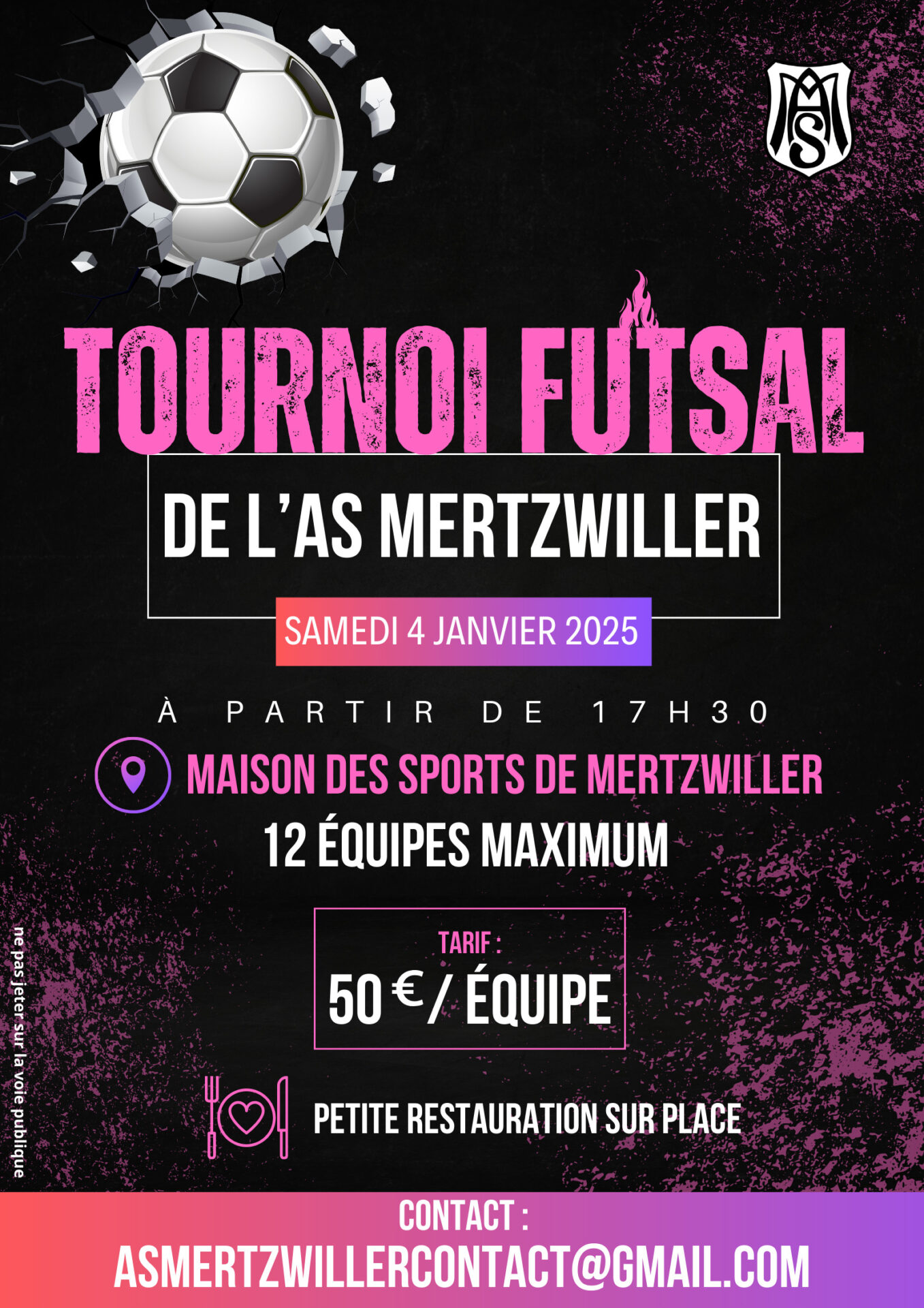 Tournoi futsal de l'AS Mertzwiller