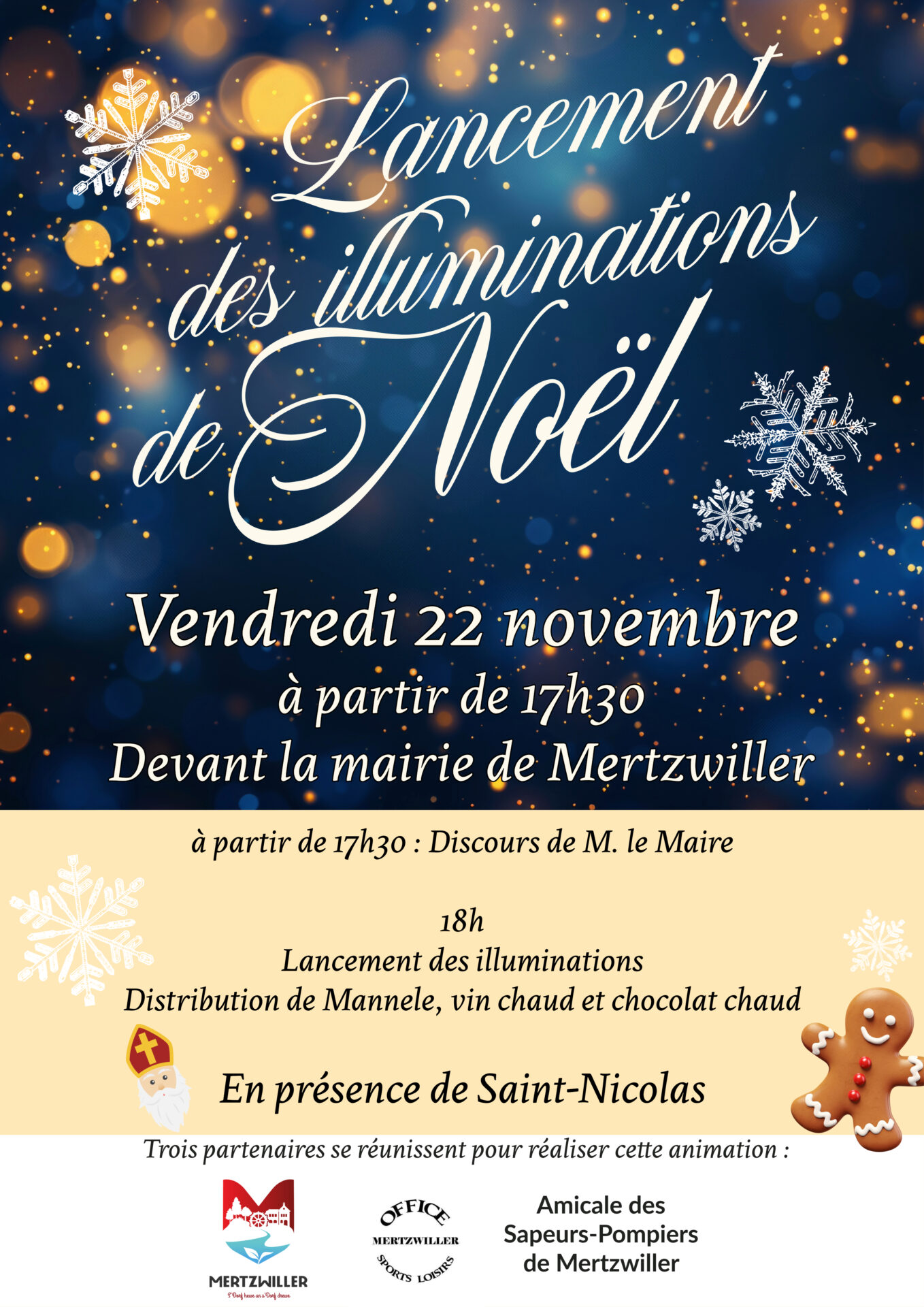 Lancement des illuminations de Noël