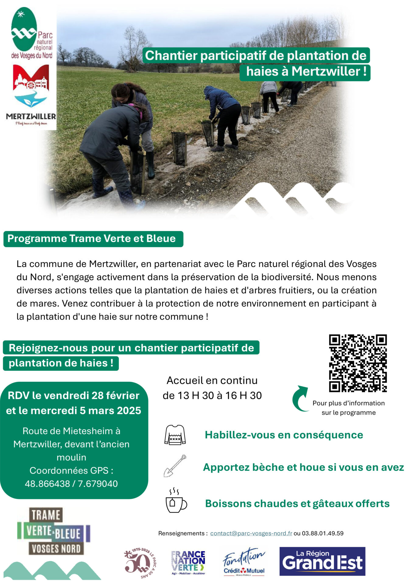 Chantier participatif : Plantation de haies